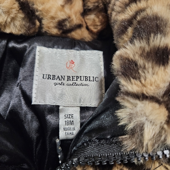 ๐HP๐ Urban Republic Infant Girl's Collection NWT Faux Fur Bomber Jacket - Picture 3 of 5